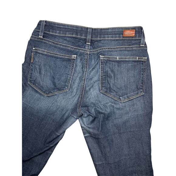 Paige Kylie Women’s Crop Jeans Size 27 Blue Medium Wash Stretch - Picture 4 of 6